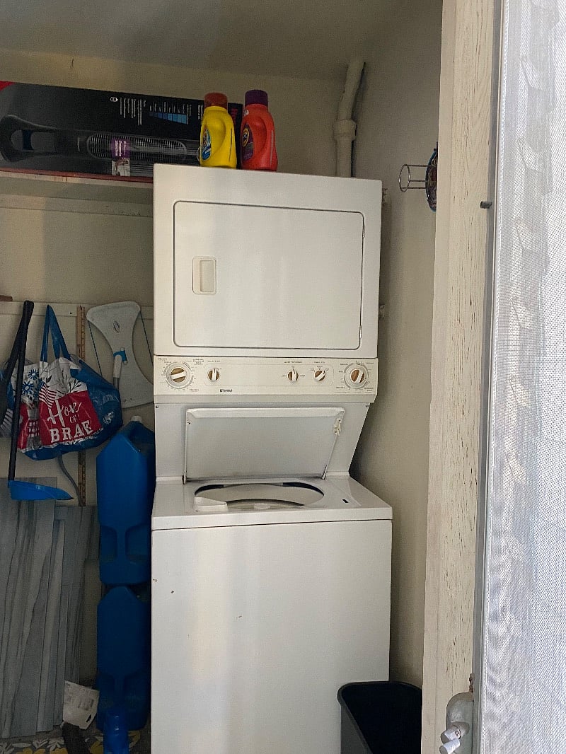 Washer and dryer in unit just for you.