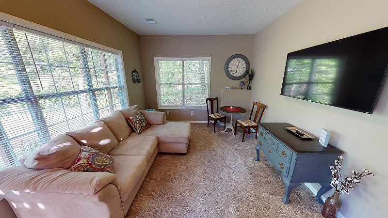 Lots of windows and blinds to maintain privacy