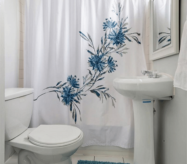 Beautiful bathroom with a bathtub and shower combo.