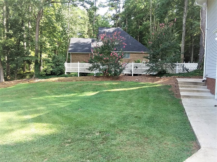 Walkway to your entrance at rear.