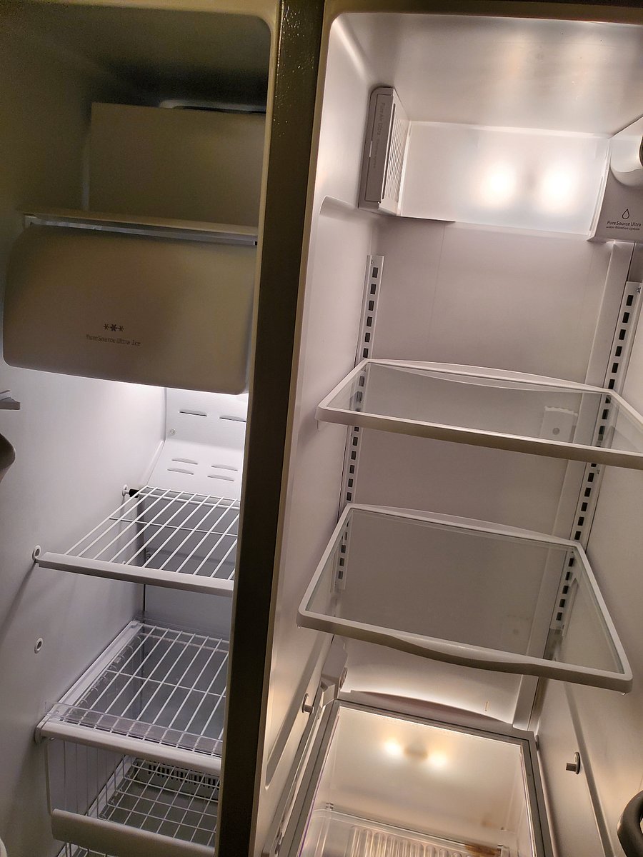 TCR, Side-by-side refrigerator/freezer with in-door ice.
