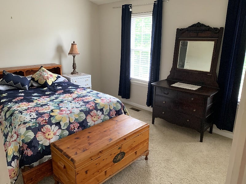 Master Bedroom for Furnished Finder traveler with walk in closet.