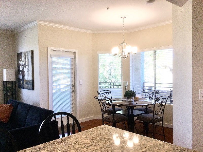 View of wrap around patio