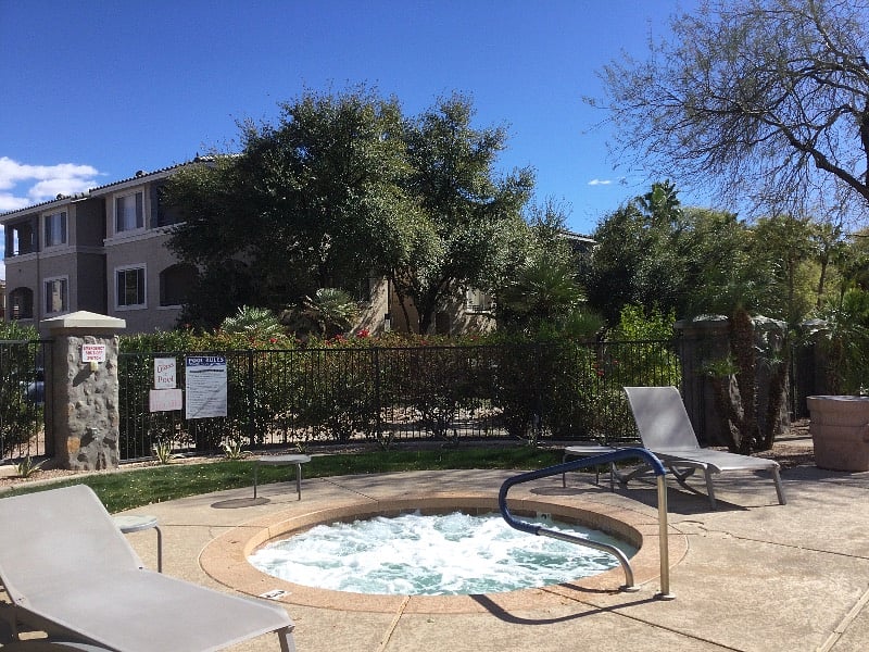 Year round hot tub