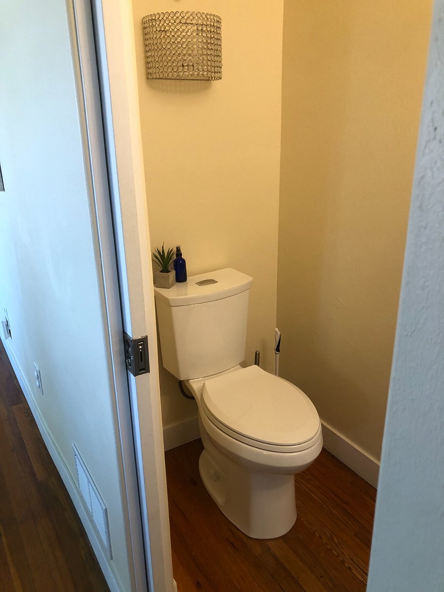 Guest bathroom near the main living room. 