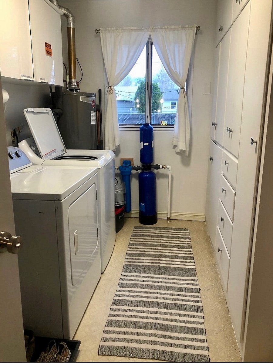 Washer & Dryer with Dedicated Storage

Also, additional pantry space or storage space available here for the Casa Colorado!

Last, the blue device in the back of the picture is a full house water filter! (Aquasana)