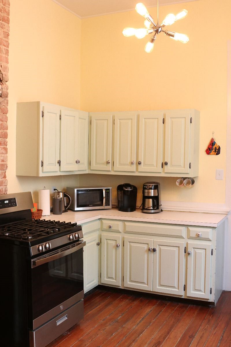 Microwave, coffee maker, hot water kettle