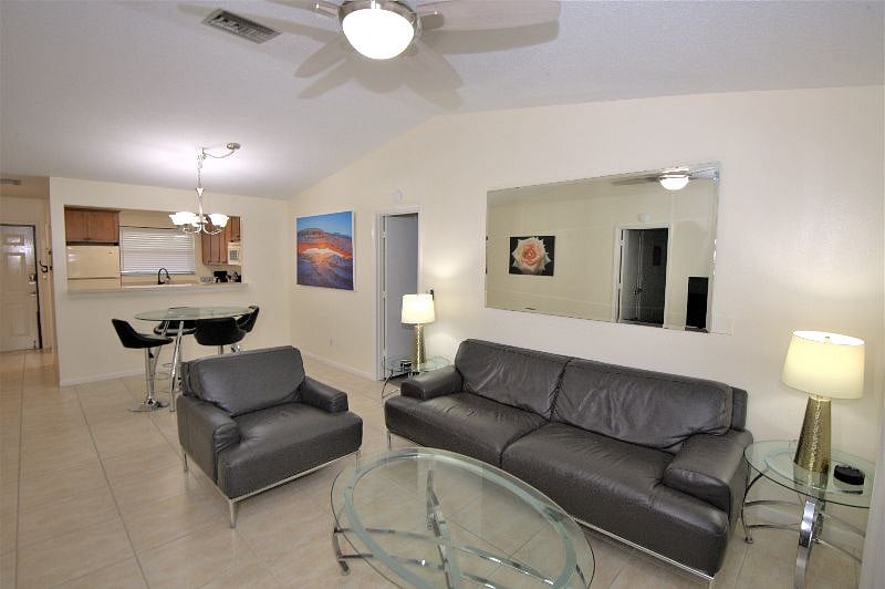 Comfortable, modern furnishings to relax in your personal oasis.