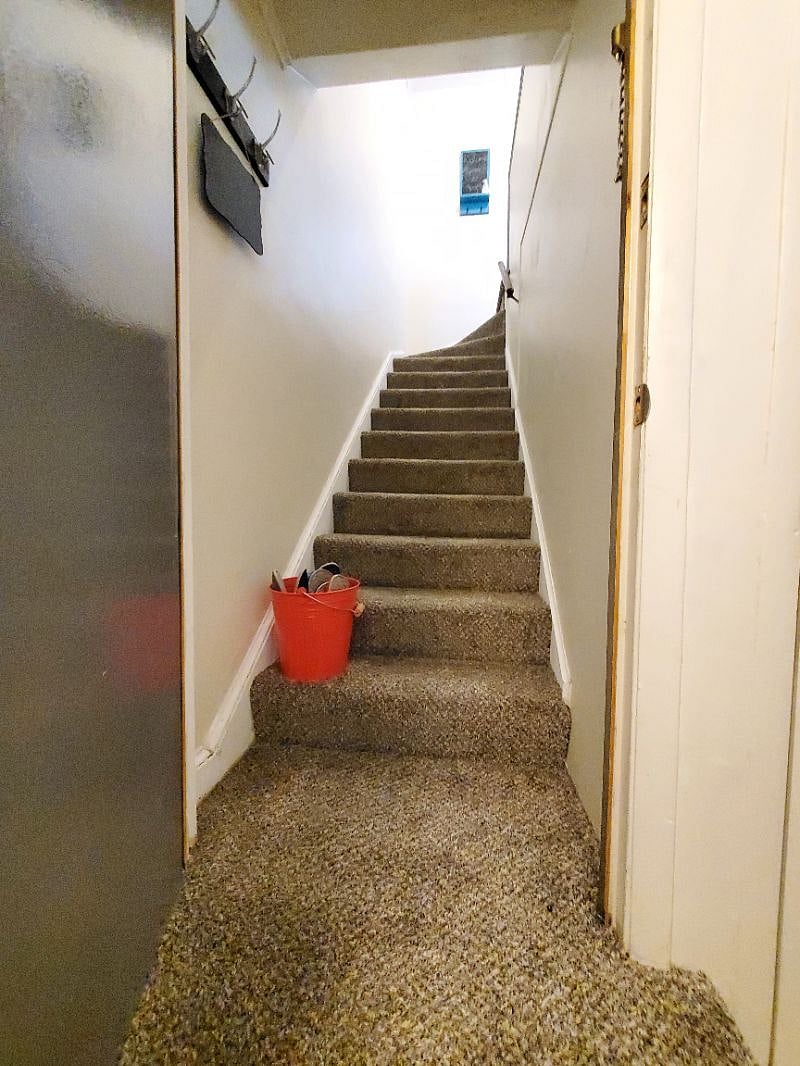 The stairs to your apt