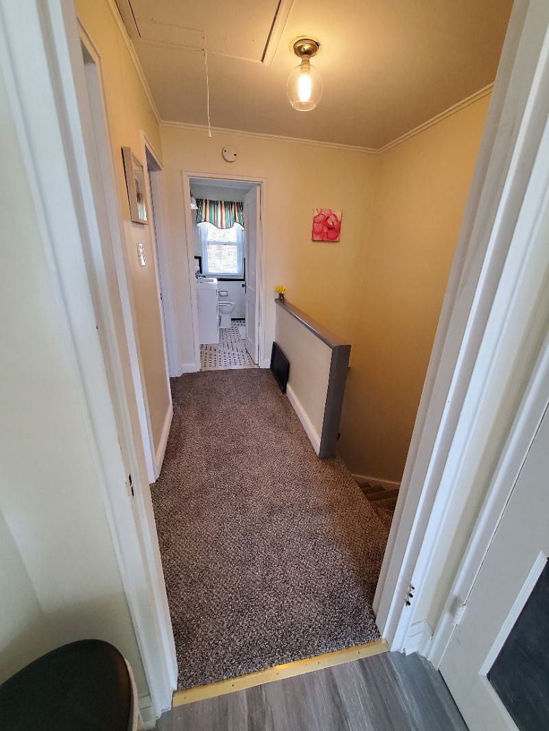 Hallway in your apt... access the bathroom, bedroom, living room and kitchen from the hallway.