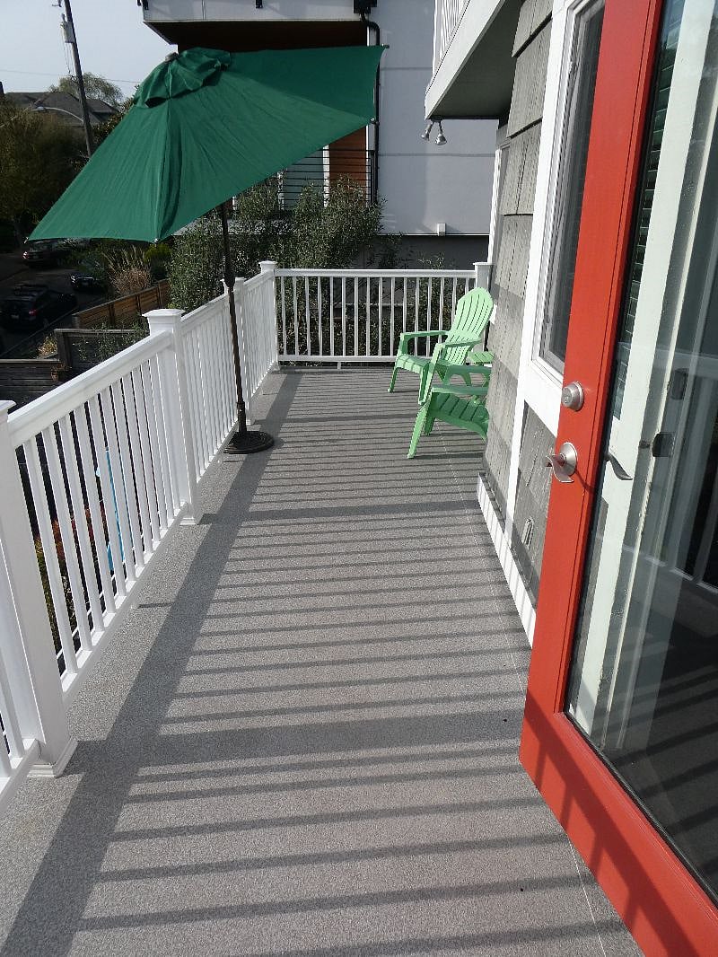 Deck view looking north.