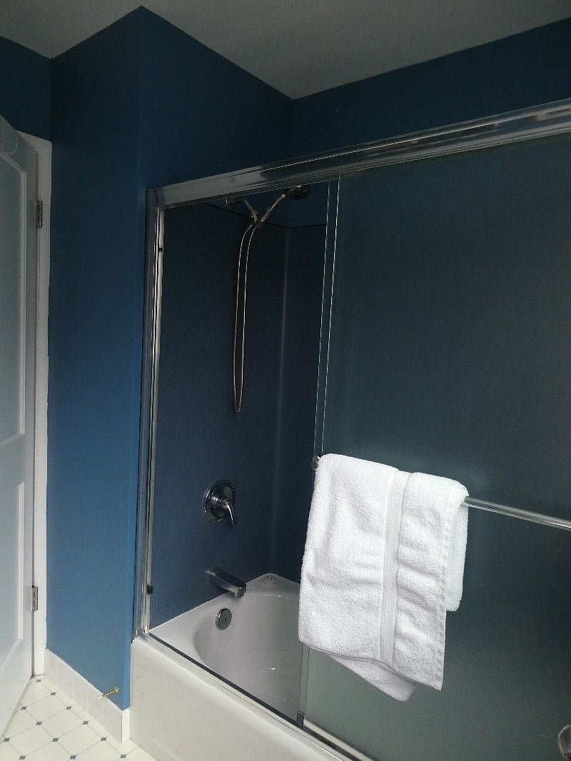Shower and tub.