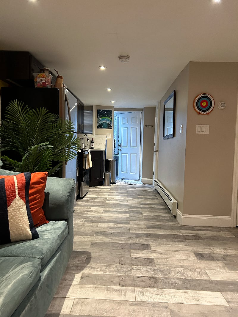Private suite entrance | Stainless steel appliances
