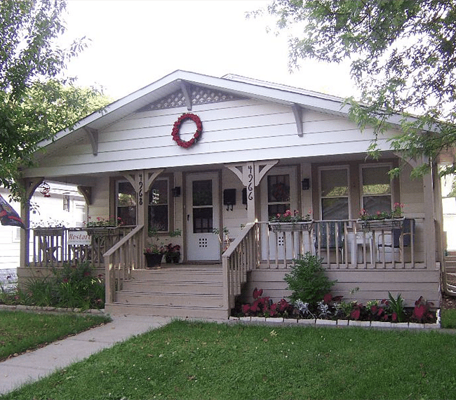 You have the entire one-bedroom apartment on the 4968 side. We are in the historic section of Speedway; the bungalow was built in 1927. Speedway is considered to be one of the safest neighborhoods in Indianapolis. We also have easy access to the interstate.