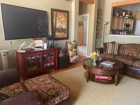 Living room with a flat screen TV