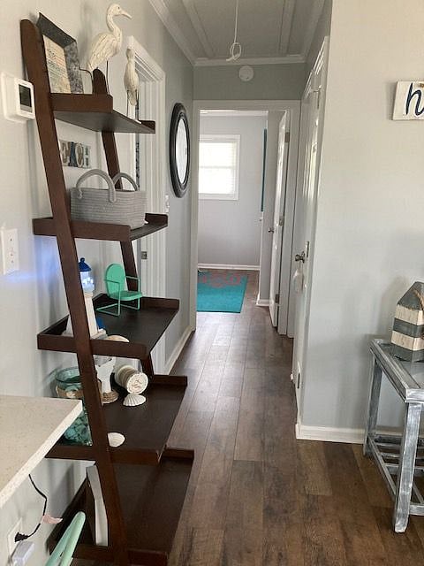 Linen closet on right