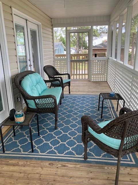 Screened front porch