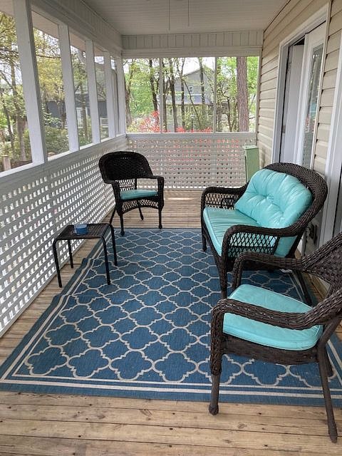 Screened front porch