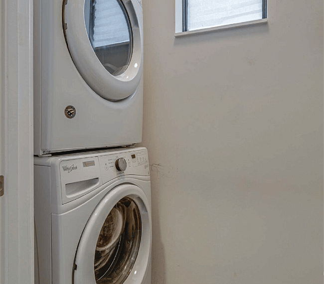 Washer dryer included.