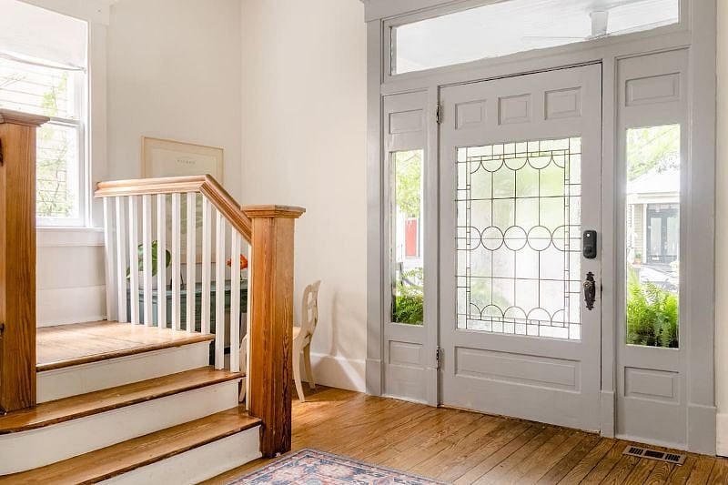 Front door in Foyer
