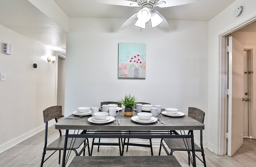 Lots of dinnerware and serveware for your complete meal
