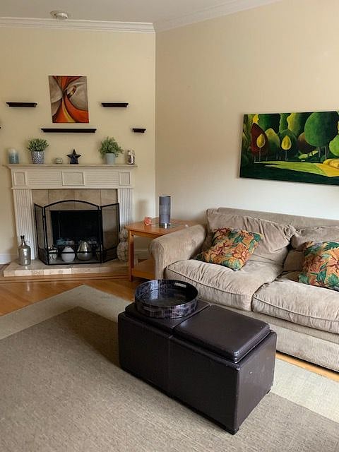 Living room overlooking Golden Gate park