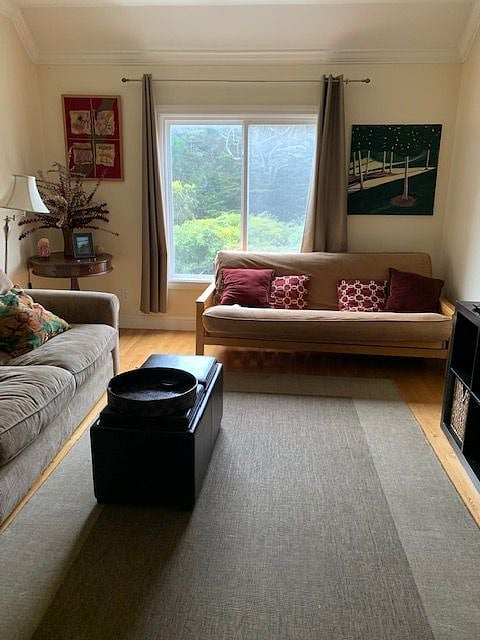 Living room overlooking Golden Gate park