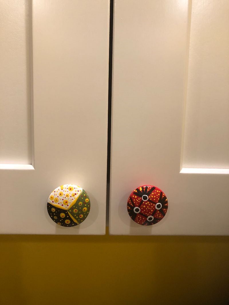 Hand-painted knobs to make you smile. :)