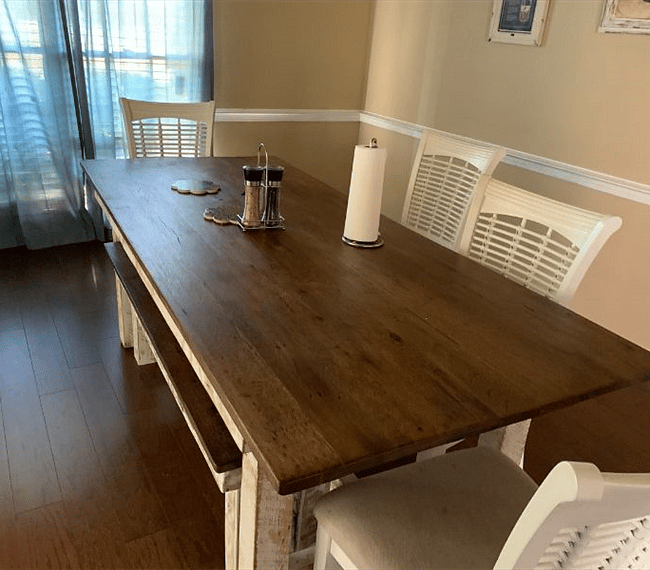 Dining table.