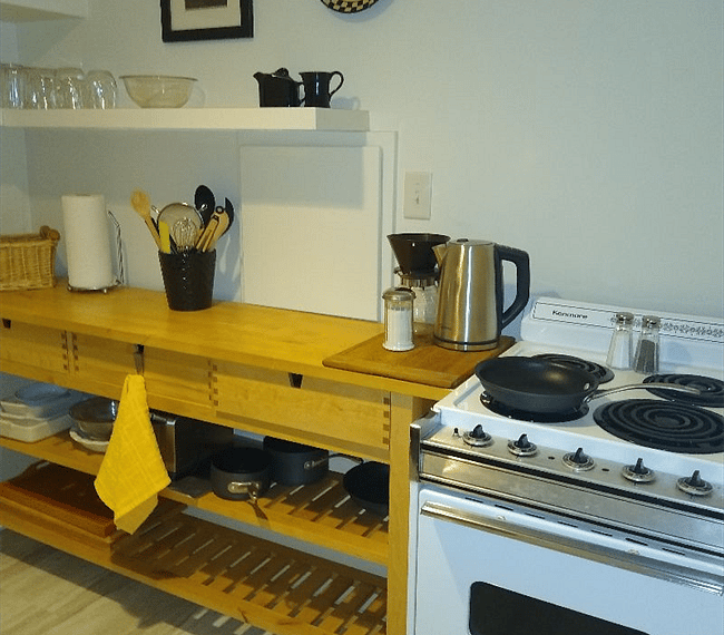 Stove and counter space