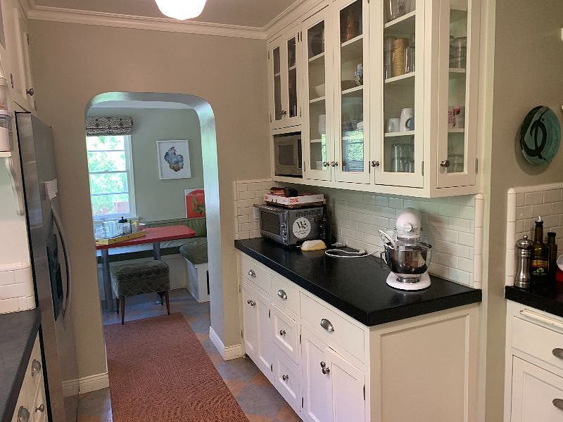 Kitchen and all cooking equipment/cooking tools, kitchen dining nook, and laundry room is available for use in the main house.