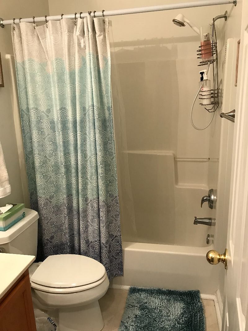The Second bathroom is right next to the second bedroom and is easily accessed by your company.
