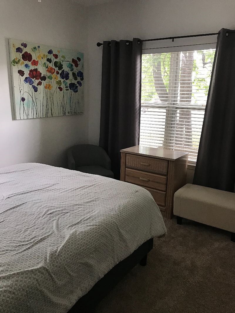 The Second Bedroom has two windows to provide lots of light when you want it and room darkening drapes when your don't.
