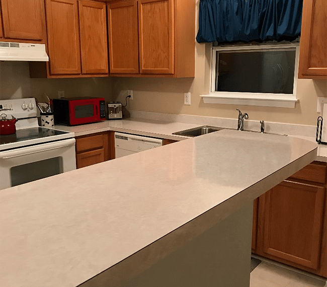 The kitchen is efficient with a new dishwasher and all the pots, pans and dishes that you will need to create all your wonderful meals.