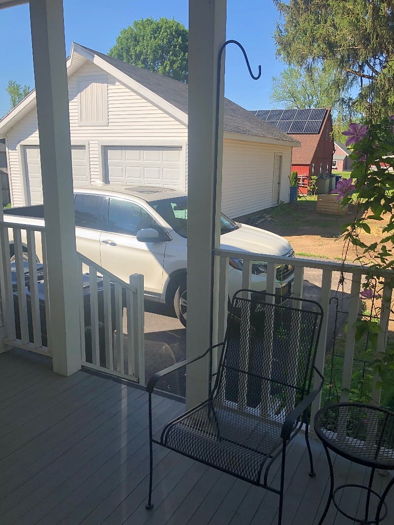 Off street parking for one car