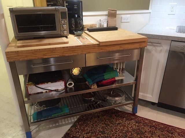 Kitchenette with toaster oven