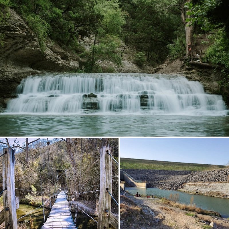 Chalk Ridge Falls hike at Stillhouse Hollow Lake