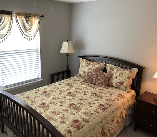 Guest Bedroom with Attached Full Bathroom. 