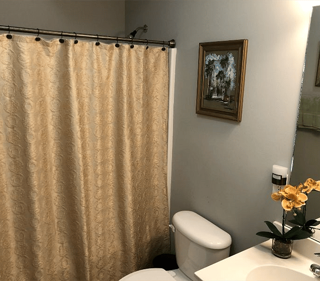 Downstairs Full Bathroom with Access to Office/Third Bedroom. 