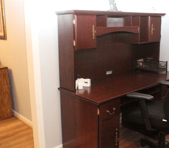 Office with comfortable easy to sanitize sofas