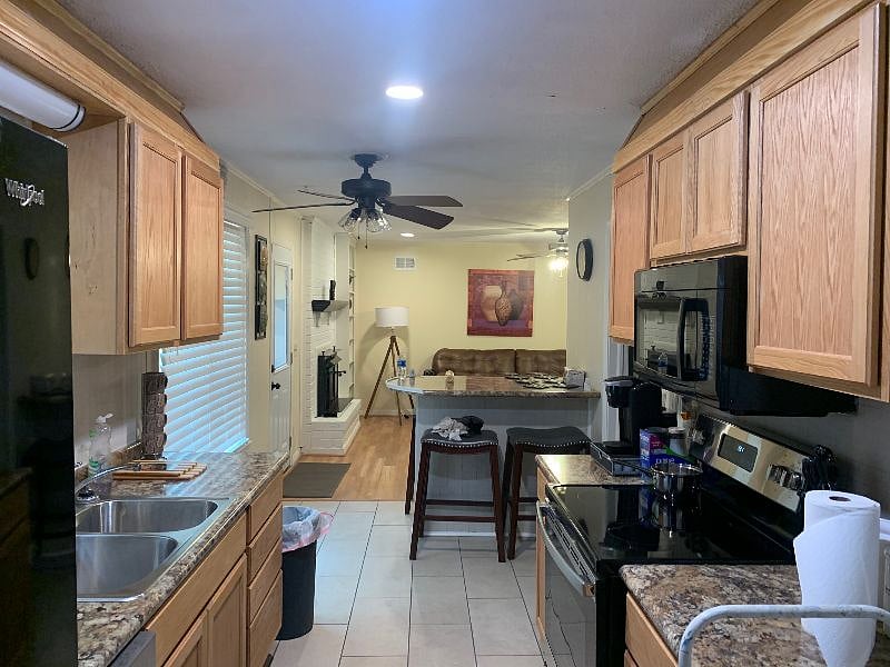 Kitchen Ready with Pots Pans, etc.