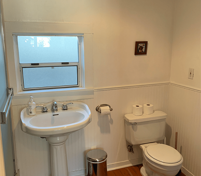 The second bathroom.
