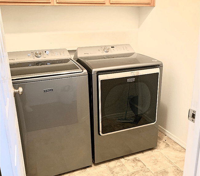 Brand new Full size washer and dryer included.