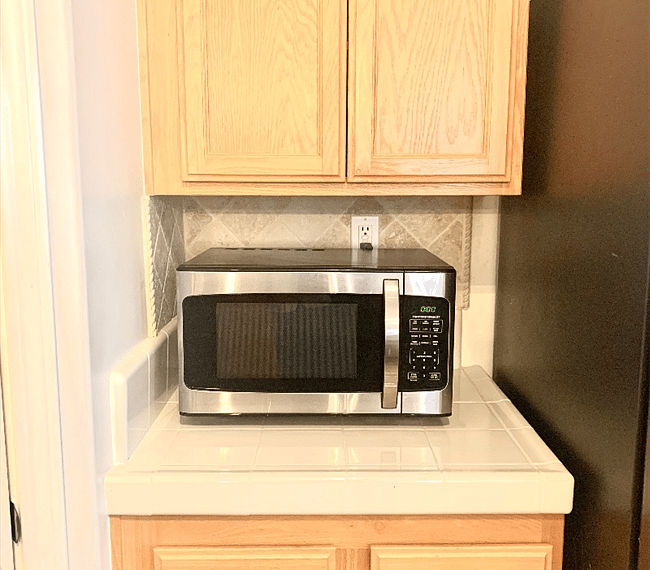 Microwave included.