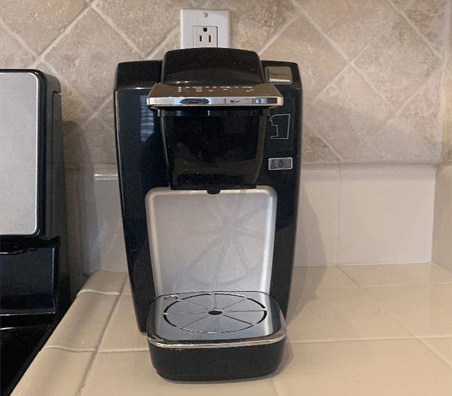 Coffee maker included.