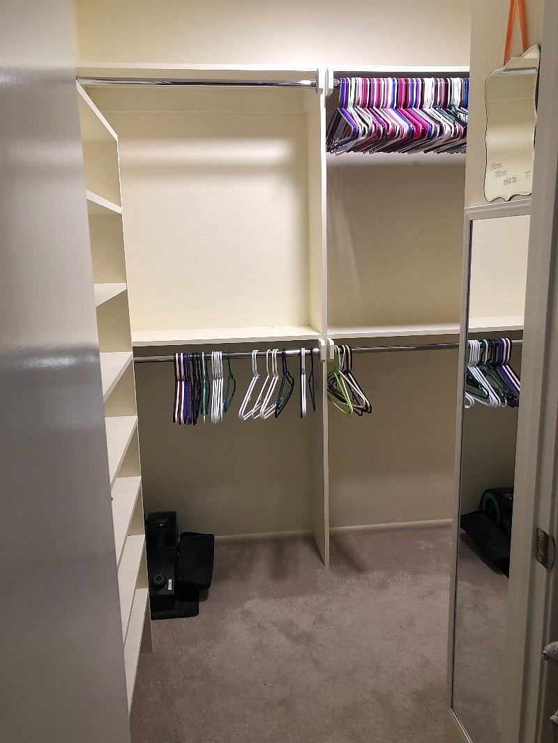 Master bedroom closet