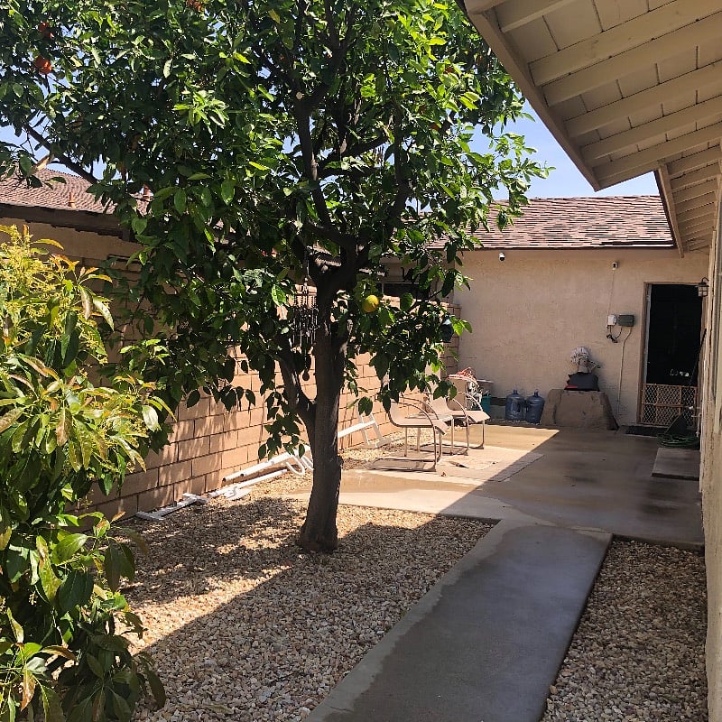 Side of home off Master Bedroom