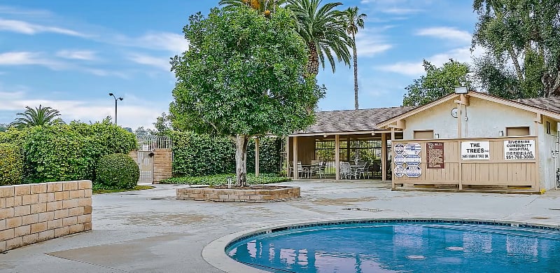 Kiddie wading pool and Cabana area