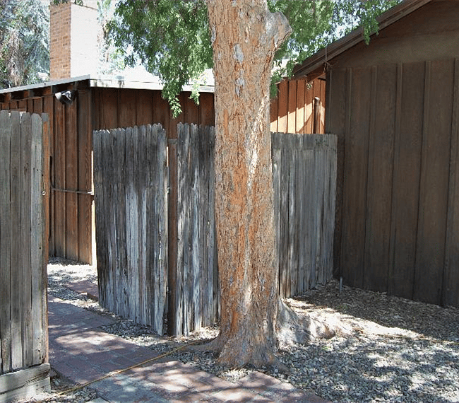 Entry from parking spot to courtyard and Suite