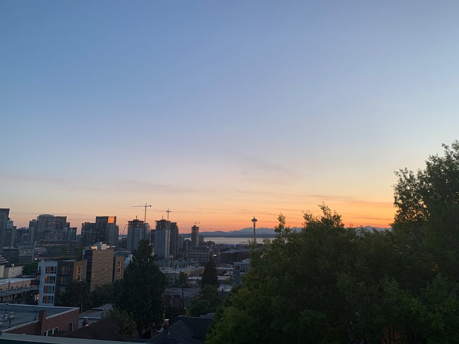 Views from the roof deck